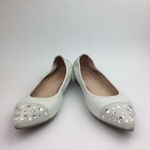 HISPANITAS embellish cap toe ballet pump s…